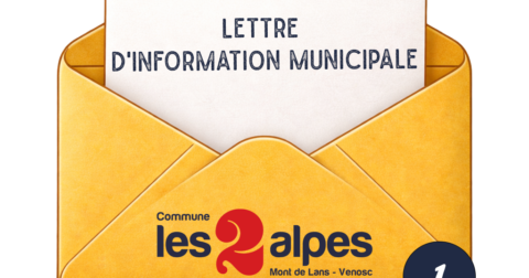 Enveloppe avec écrit Lettre d'information municipale